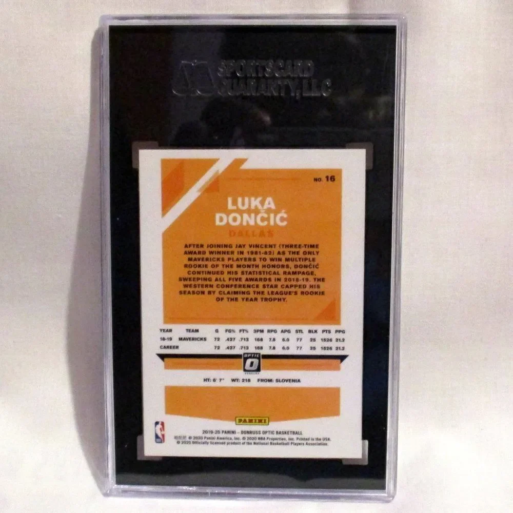 2019-20 Donruss Optic Luka Doncic #16 Mave…
